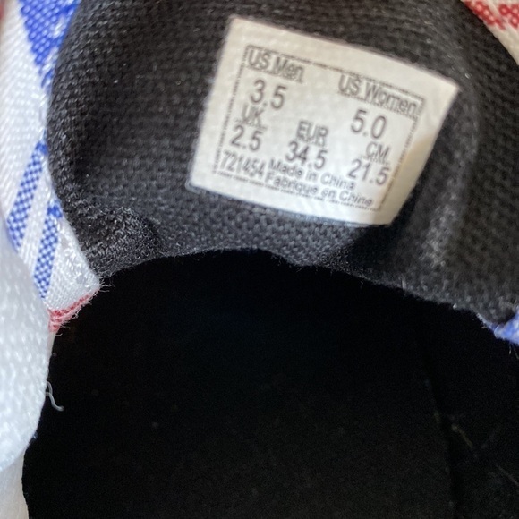 Vans Era True Plaid Red, White, Blue Sneakers Size 5 - Picture 8 of 8